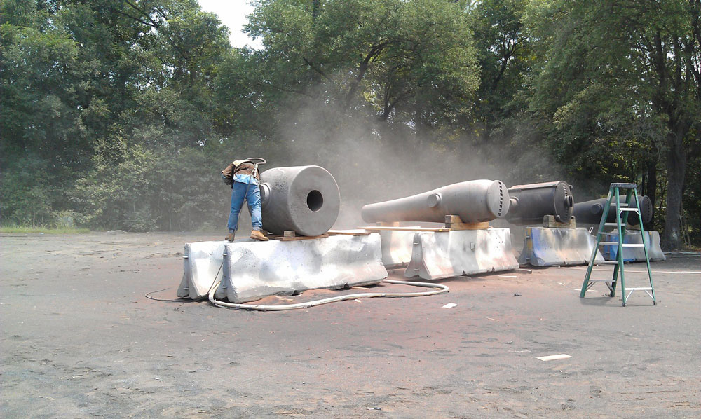 Civil War cannon restoration at Fort Moultrie